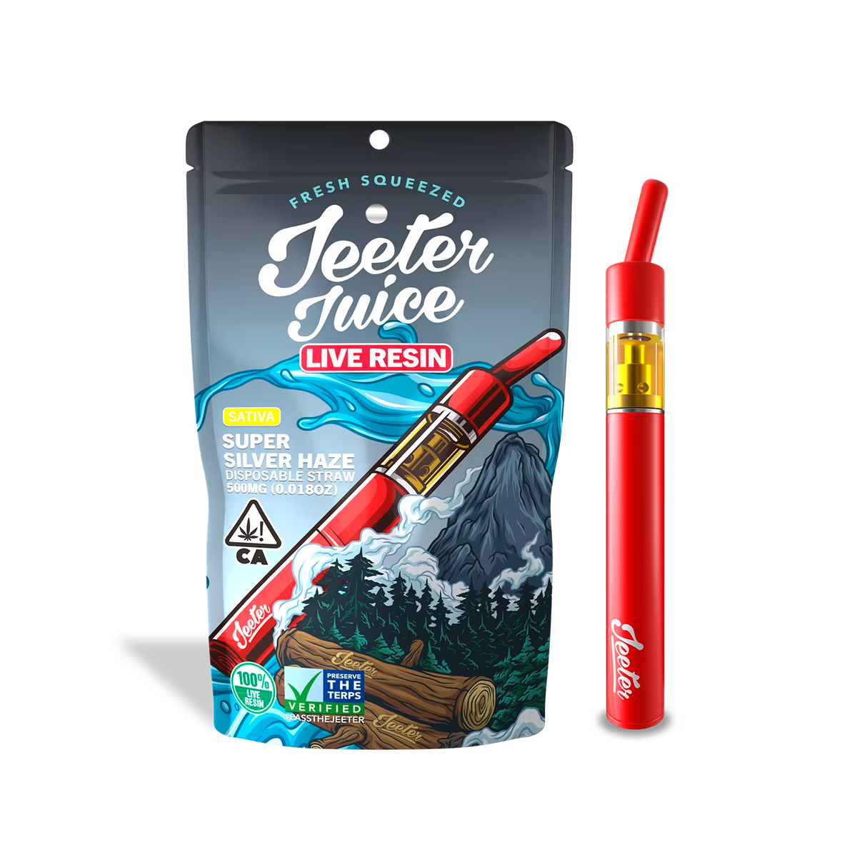 Caneta THC Jeeter Juice Super Silver Haze | Sativa | 93,8%